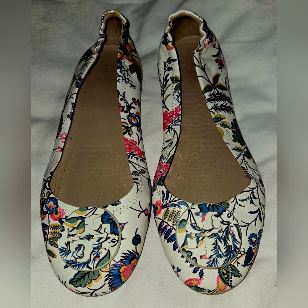 Tory Burch Multicolor Floral Flats